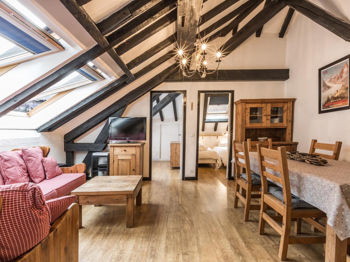 Top Floor Apartment Mansard - Central Chamonix Mont Blanc Haven Luaran gambar